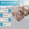 Reinforced 210D Camouflage Net, Desert, 2 × 5 m view 3