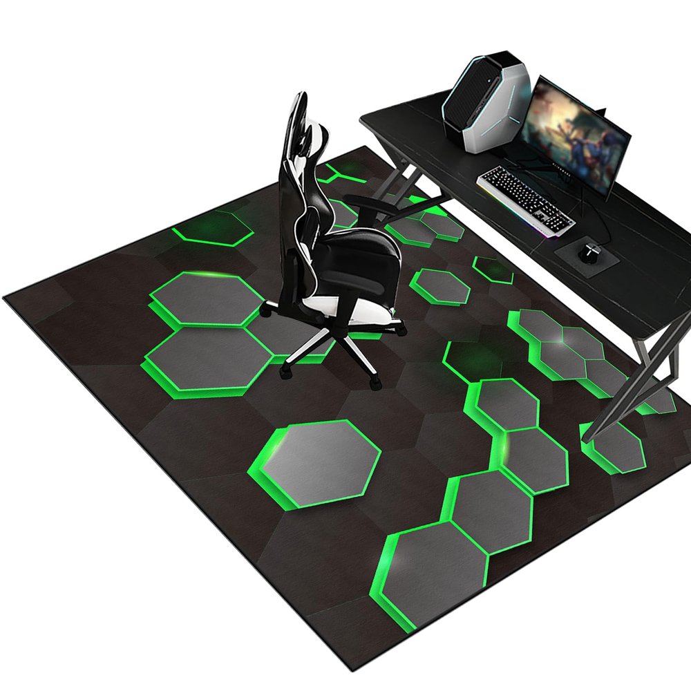 Desk Chair Mat for Hard Floors and Carpets, Non-Slip Gaming Chair Rug, 70 x 120 cm