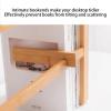 Bamboo Desk Organizer and Bookshelf, Versatile Storage Display for Dorm, Office, and Home, 76 x 19.5 x 39 cm view 4