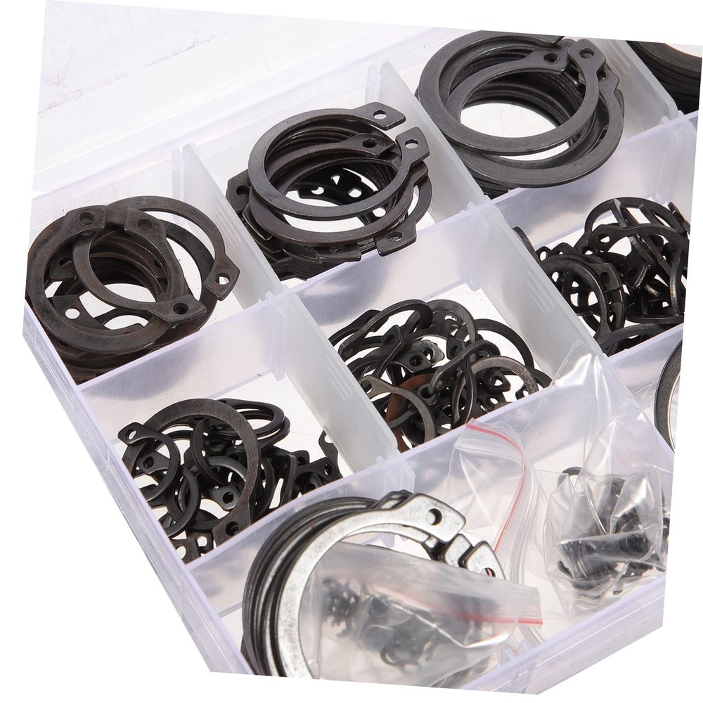 315-Piece Steel External Shaft Retaining Ring Assortment