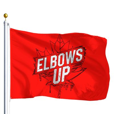 Elbows Up Canada Outdoor Never 51 Apparel Outdoor Cooler Wall Tapestry for Indoor and Outdoor Party Decor