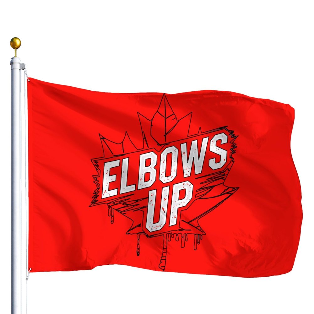 Elbows Up Canada Outdoor Never 51 Apparel Outdoor Cooler Wall Tapestry for Indoor and Outdoor Party Decor