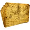 MG Design Set of 4 Cork Placemats – Ancient Map, 30 x 40 cm view 1