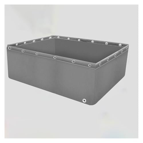 Robust Aquaculture Water Tank with Drain Valve, Foldable 0.5 mm PVC Tarpaulin Pond