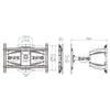 Rotating Telescopic LCD TV Rack, Safe and Stylish Display Bracket view 2