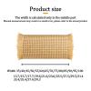 Rattan Webbing Roll for Furniture, 40 x 100 cm, Woven Plastic Rattan Roll for Caning Projects and Home Decor, Brown view 3