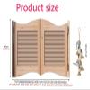 SKINPA Solid Wood Double Swing Doors, Rustic Two-Way Design, Customizable (W100 x H90 cm) view 3