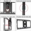 Ceiling TV Mount, 360° Swivel and Tilt, for 37–75 in Flat and Curved TVs up to 100 kg view 4