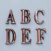 YINLUCK 1-Piece Self-Adhesive Door Letter Plate, Reddish Bronze, 5 cm, ABS Plastic, Rust-Resistant, Letter C view 3