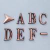 YINLUCK 1-Piece Self-Adhesive Door Letter Plate, Reddish Bronze, 5 cm, ABS Plastic, Rust-Resistant, Letter C view 4