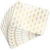MG Design Set of 8 Cork Placemats, Leaf Deco Gold, 30 x 40 cm view 1