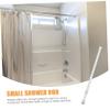 OUNONA 4-Pack Adjustable Tension Rods, White Plastic, No Drilling view 3
