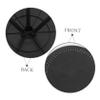 Compact Round Folding Table, Black, ABS and Carbon Steel view 3