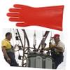 VILLCASE 1 Pair Red High-Voltage Rubber Electrical Gloves view 4