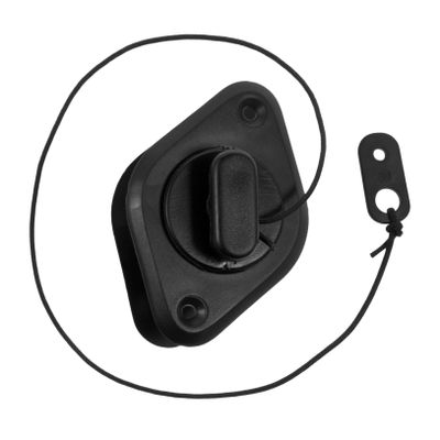 ARTSEWPLY Kayak Drain Plug Set, Plastic, Black, Waterproof
