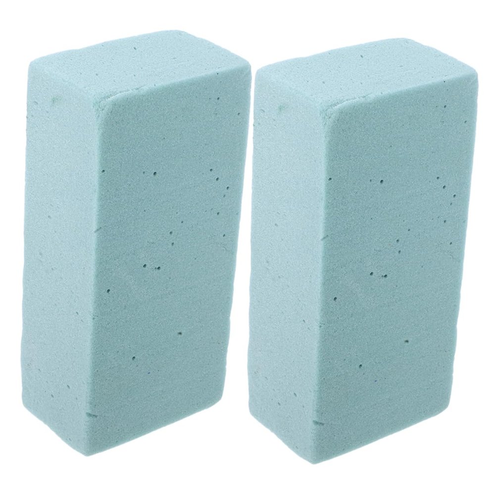 ABOOFAN 2-Piece Floral Foam Blocks for Fresh and Artificial Flowers, Waterproof Foam Boards for Creative Arrangements, Weddings, and Projects
