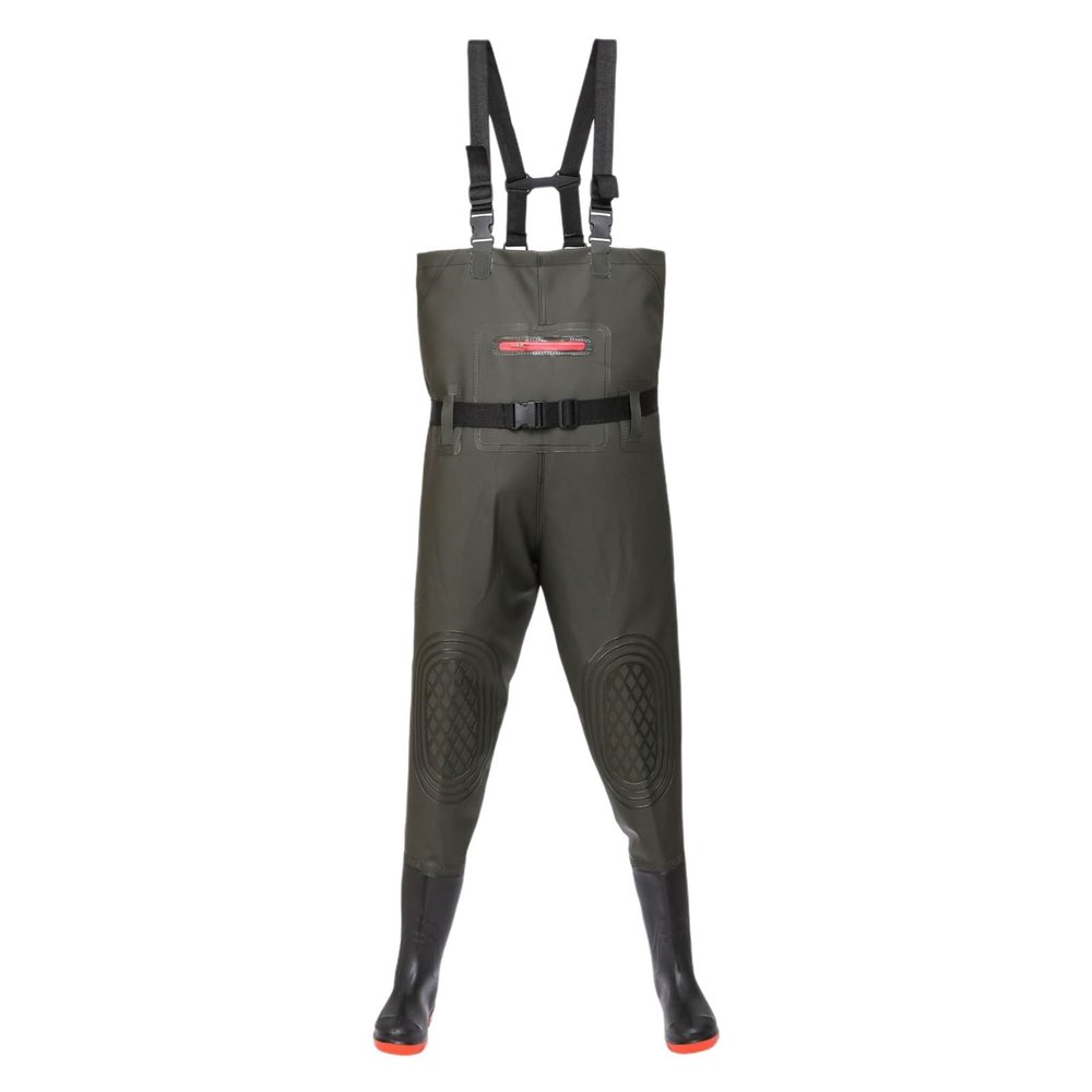 Waterproof Neoprene Fishing Waders with Integrated Boots, Sizes 36–47