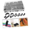 Mountable Black Cable Clips, 200 Pieces, Plastic and Nylon view 4