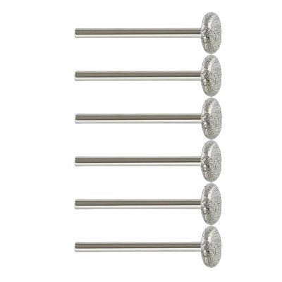 GZHXF 6-Piece 6–16 mm Diamond Grinding Bit Set, 3 mm Shank