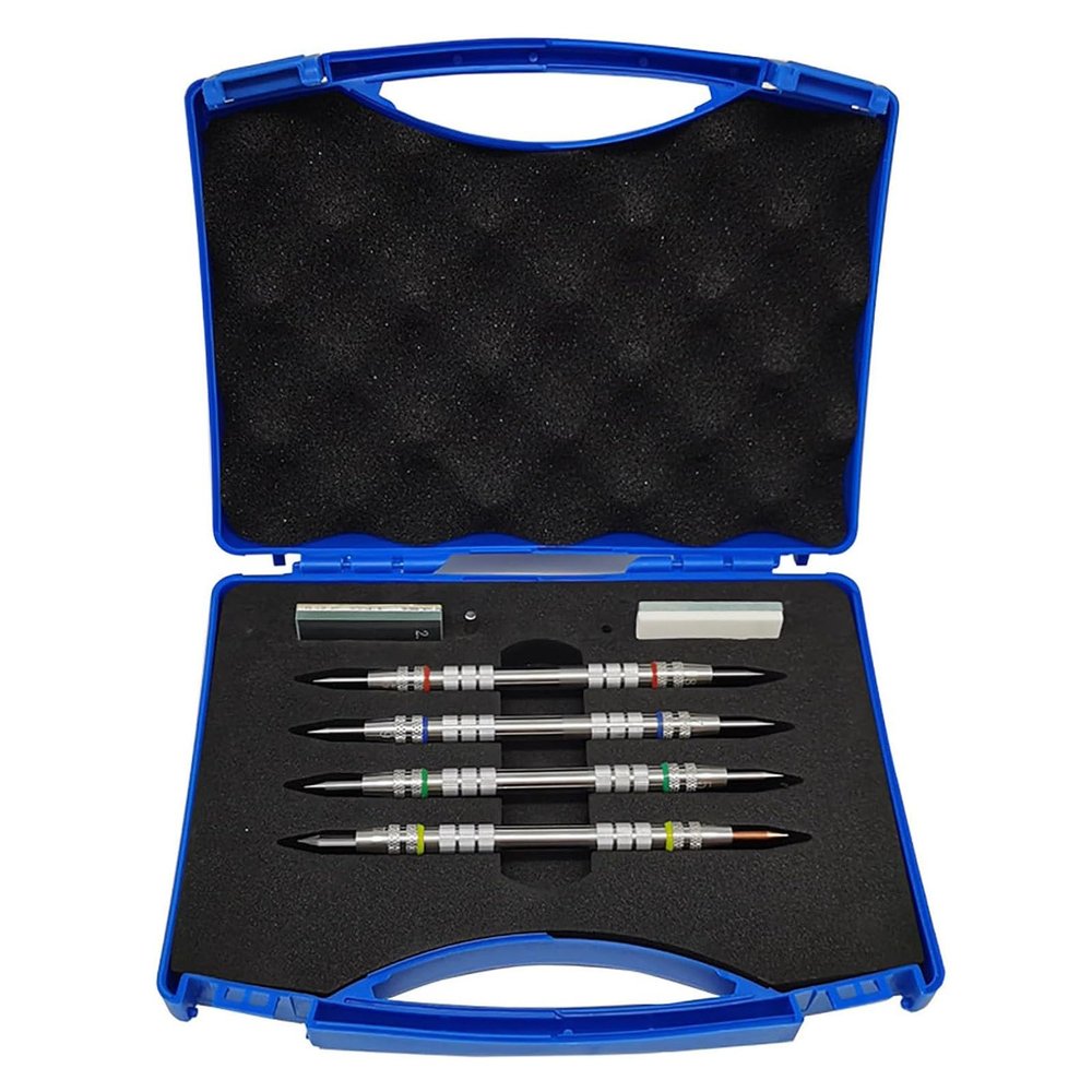 Generic Mohs Hardness Test Kit, Stainless Steel Picks, Scales 2–9