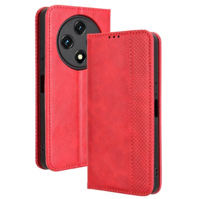Lucyliy Case for Umidigi G100/G100A, PU Leather Flip Wallet Cover, Red
