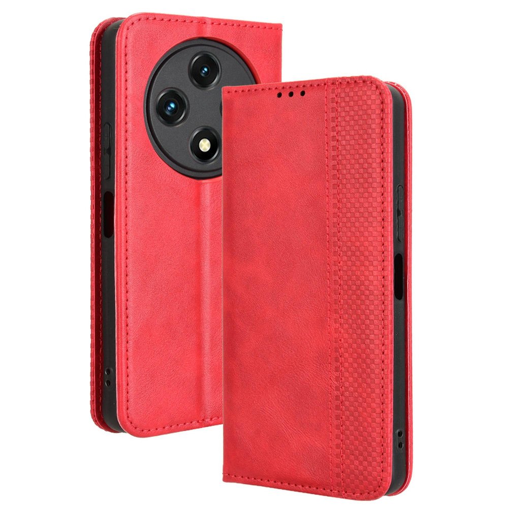 Lucyliy Case for Umidigi G100/G100A, PU Leather Flip Wallet Cover, Red