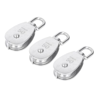 Stainless Steel Single Pulley Block Set, 400 kg