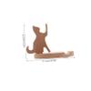 KOMBIUDA Wooden Cat-Shaped Phone Holder, Non-Slip Desktop Stand view 2