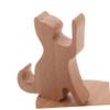 KOMBIUDA Wooden Cat-Shaped Phone Holder, Non-Slip Desktop Stand view 3