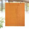 Sh000ad Bamboo Blind, Privacy and Sun Protection, Natural Wood Roller Blind, 95% Shading, Orange, 145 x 120 cm view 1