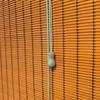 Sh000ad Bamboo Blind, Privacy and Sun Protection, Natural Wood Roller Blind, 95% Shading, Orange, 145 x 120 cm view 2