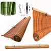 Sh000ad Bamboo Blind, Privacy and Sun Protection, Natural Wood Roller Blind, 95% Shading, Orange, 145 x 120 cm view 3