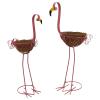 Aymzbd 2-Piece Flamingo Planter Stand Set view 1