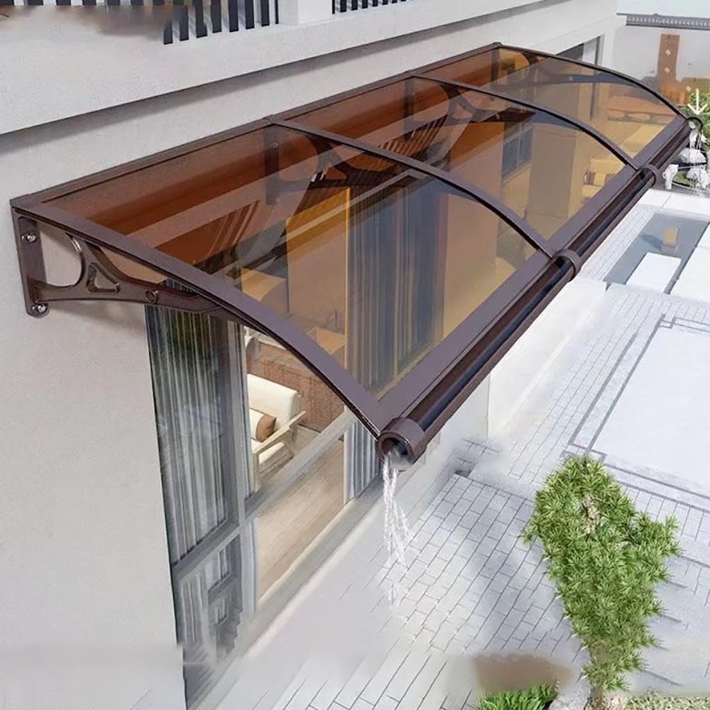 Door Awning, Waterproof with UV Protection, Easy to Install, 80 x 120 cm