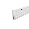 Metal Door Bottom Draft Stopper, Aluminum Mouse-Proof Door Seal, White, 2.85 x 3.6 cm view 1