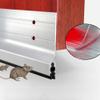Metal Door Bottom Draft Stopper, Aluminum Mouse-Proof Door Seal, White, 2.85 x 3.6 cm view 2