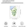 Aquarell Leaf Privacy Window Film, Static Cling, 45 x 60 cm view 2