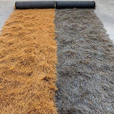 Synthetic Palm Thatch Roof Bundle, Tiki Bar Grass, Decorative Thatch Roll, Party Fence Panel (1 x 6 m, Yellow)