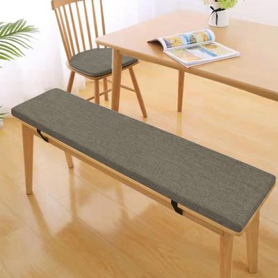 IJQXLA Garden Bench Cushion 60 x 35 x 3 cm (23.6 x 13.8 x 1.2 in), High-Density Memory Foam, Washable Linen, Non-Slip Cushion for Shoe Bench Shelves, Windows, Pianos, and Dining Rooms