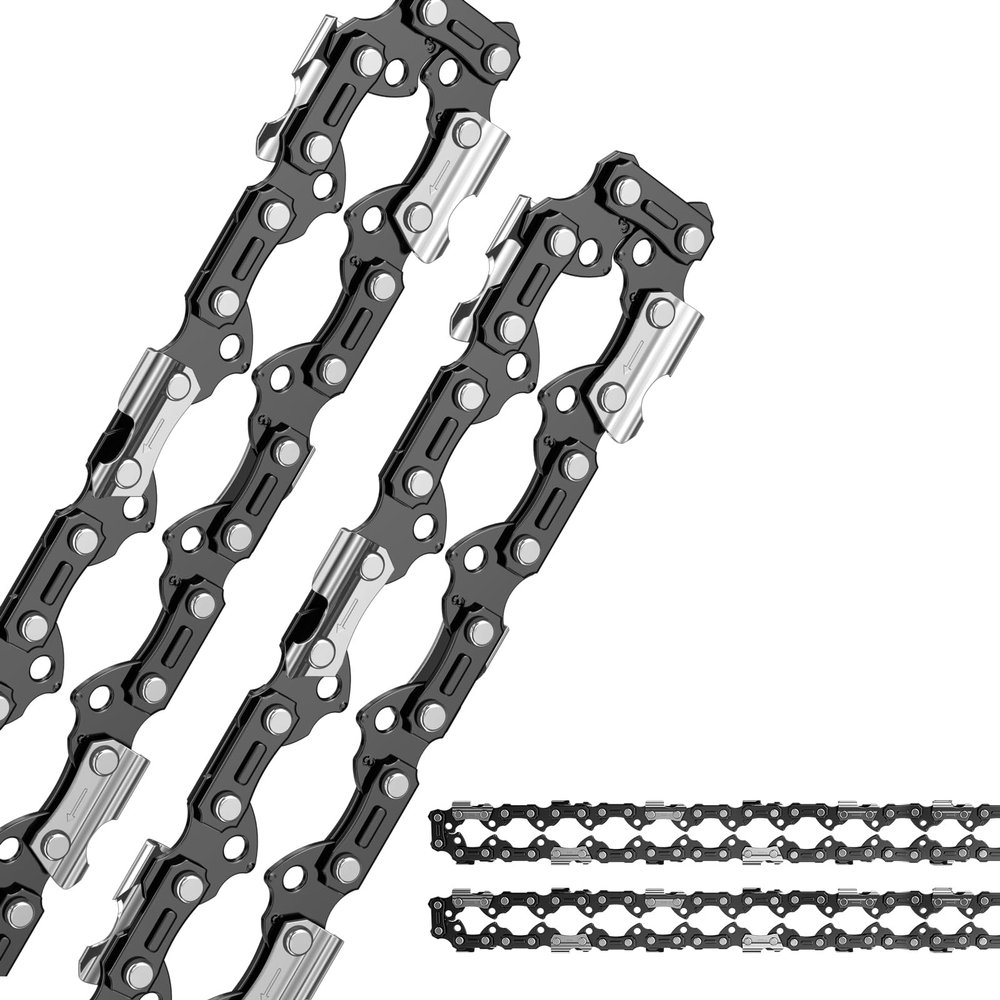 AICOYA 2-Pack Saw Chains, 3/8", 66 Drive Links, 1.6 mm, 45 cm, 0.063", for 18" Chainsaws