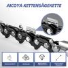 AICOYA 2-Pack Saw Chains, 3/8", 66 Drive Links, 1.6 mm, 45 cm, 0.063", for 18" Chainsaws view 3