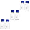 Ciieeo 6-Pack 250 mL Glass Reagent Bottles with Screw Caps view 1