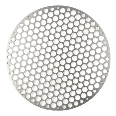 JHSDHYD 24 cm Round Stainless Steel Folding Grill Basket