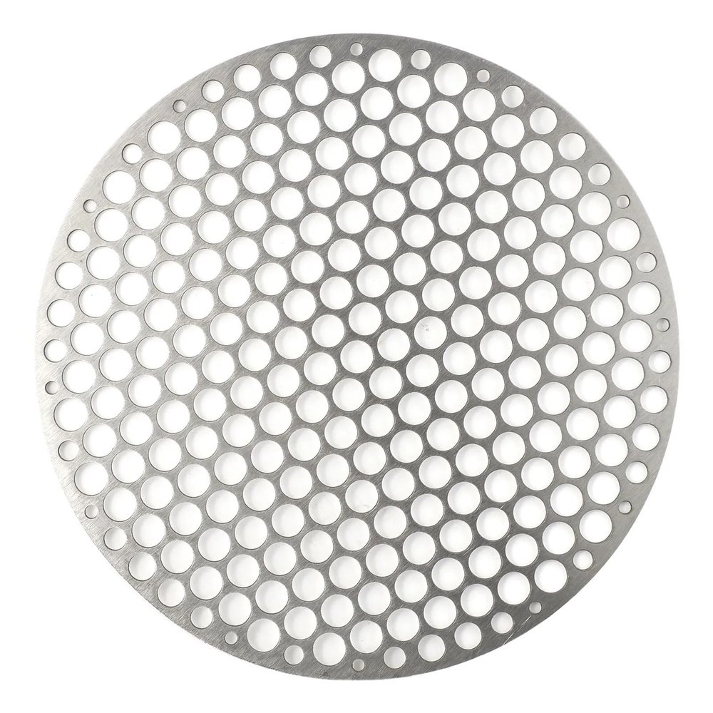JHSDHYD 24 cm Round Stainless Steel Folding Grill Basket