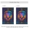 Lion Neon Mystery Tarot Cards Decorative Garden Flag, Double-Sided, 28 x 40 in view 3