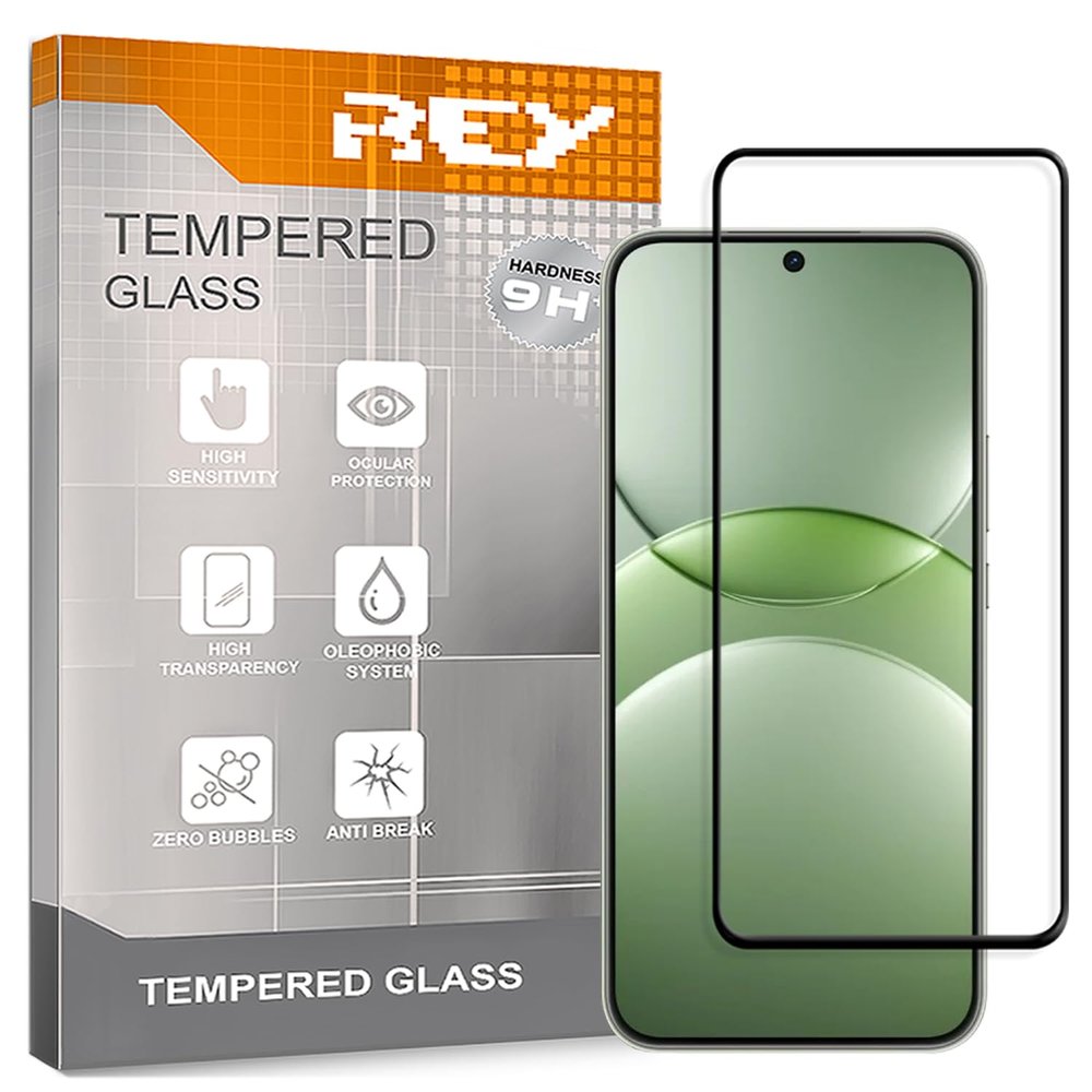 REY 2-Pack 3D Tempered Glass Screen Protectors for Huawei Nova 13 Pro, Black