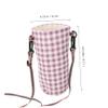 iplusmile Insulated Cotton-Linen Water Bottle Holder with Adjustable Shoulder Strap view 2