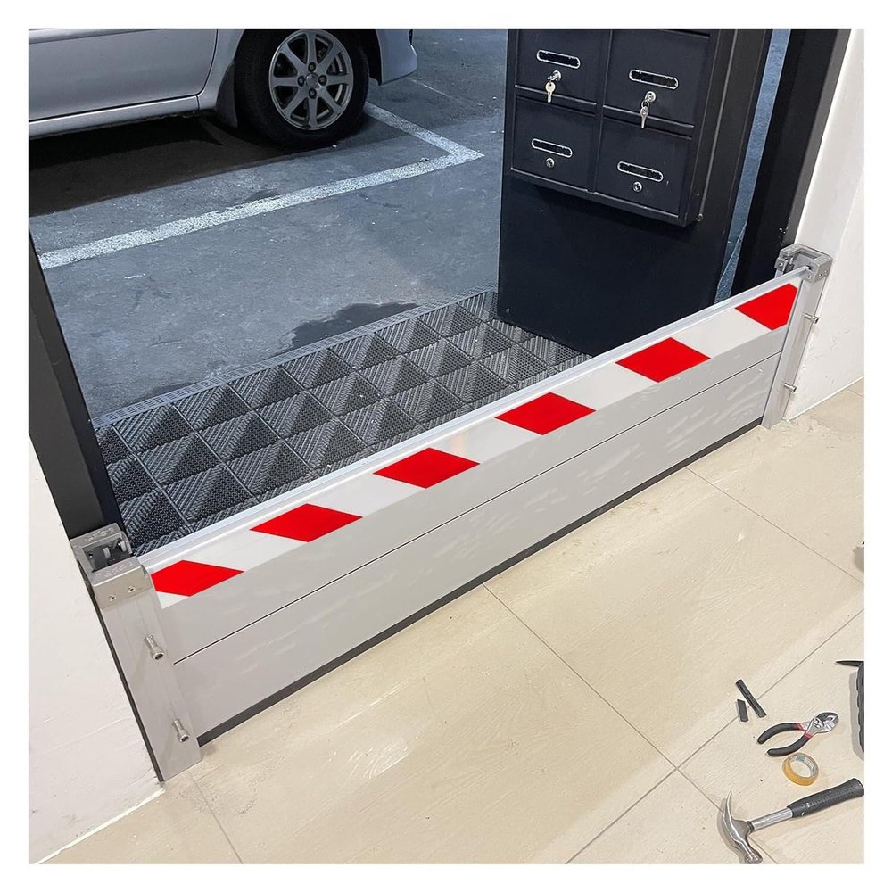 ZASMFICOD Aluminum Alloy Flood Barrier, 20 × 160 cm