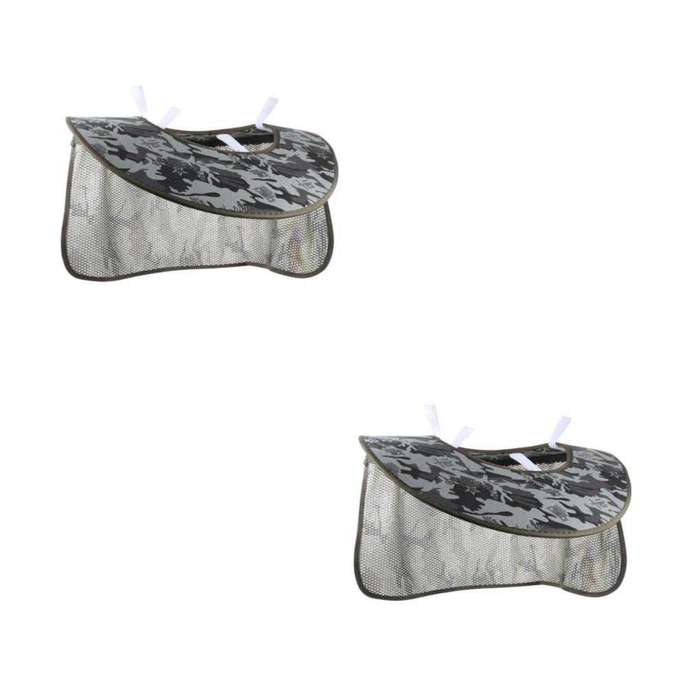 Housoutil 2-Pack Camouflage Hard Hat Neck Shades, Denim Mesh Sun Protection