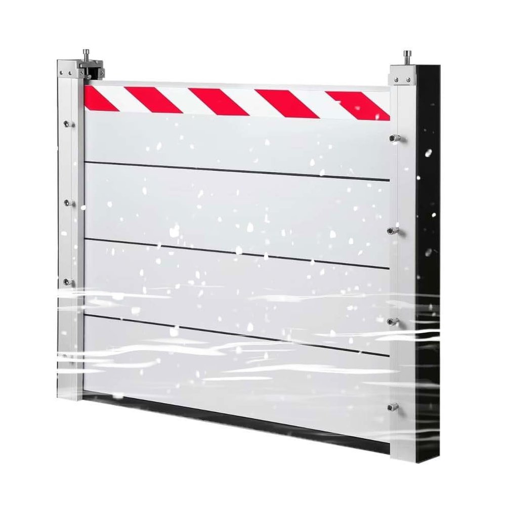 Metal Flood Barrier for Doors, 160 × 80 cm